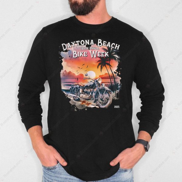 Vintage Motorcycle Beach Scene Shirt, 84th Annual Daytona Bike Week T-Shirt