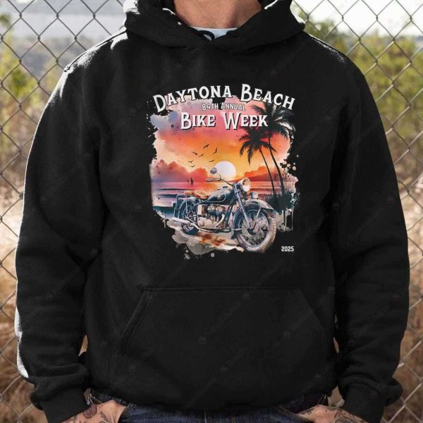 Vintage Motorcycle Beach Scene Shirt, 84th Annual Daytona Bike Week T-Shirt