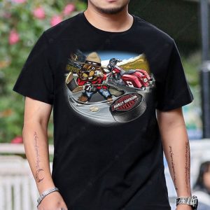 Canadian Beaver Mountie Hockey Harley-Davidson Graphic Tee