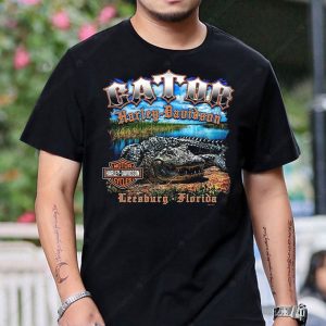 Gator Harley-Davidson Graphic Tee with Alligator Art and Florida Theme