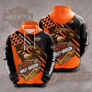 Harley-Davidson Eagle Live to Ride Hoodie with American Legend Graphic and Bold Eagle Design