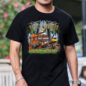 Harley-Davidson Kuala Lumpur Tiger Motorcycle Graphic Tee Shirt
