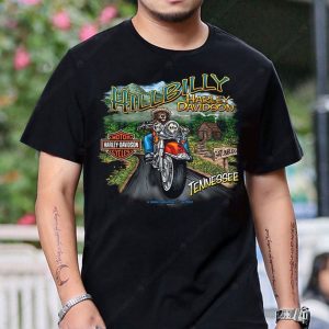 Hillbilly Harley-Davidson Bear Motorcycle T-Shirt with Vintage Tennessee Artwork