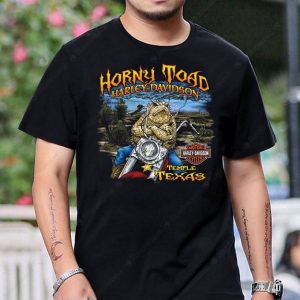 Horny Toad Harley-Davidson Texas Biker Graphic Tee with Vintage Motorcycle Art