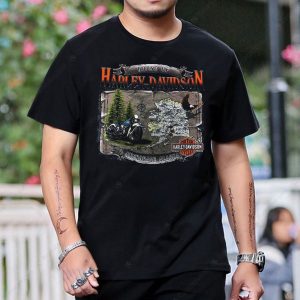 House of Harley-Davidson Anchorage Alaska Motorcycle Vintage Graphic T-Shirt