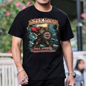 Lazy Boyz Harley-Davidson Viking Warrior T-Shirt with Norse Mythology Design