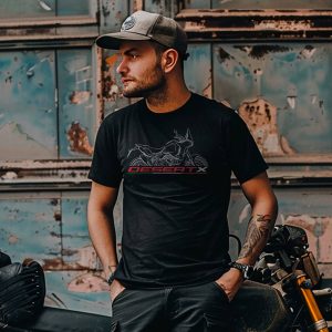Ducati DesertX Graphic Tee – Bold Motorcycle Art and Adventure Theme T-Shirt