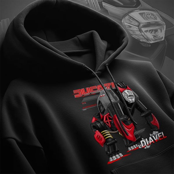 Ducati Diavel Gorilla Graphic Hoodie – Bold Motorcycle Art Design for Riders