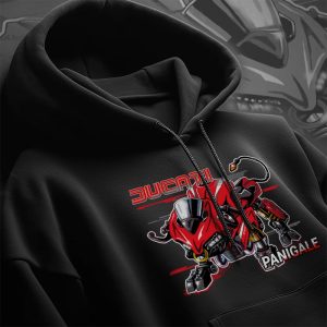 Ducati Panigale Bull Graphic Hoodie with Bold Motorcycle Artwork and Racing Theme