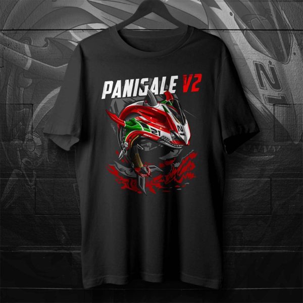 Ducati Panigale V2 Shark Graphic Tee – Bold Racing Art Design for Motorcycle Enthusiasts