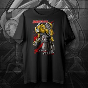 Ducati Sport Classic Robot Graphic Tee – Bold Motorcycle Art & Retro Design