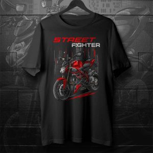 Ducati Streetfighter 848 Graphic Tee – Bold Red Motorcycle Art Design Shirt
