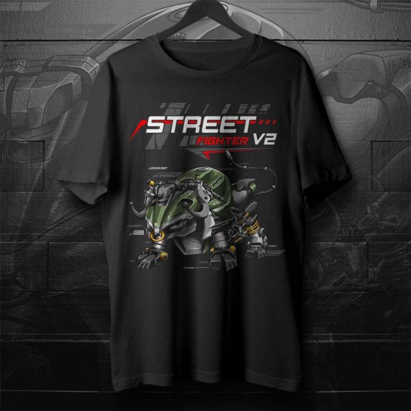 Ducati Streetfighter V2 Bull Art T-Shirt – Fierce Design with Mechanical Elements