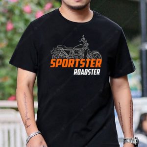 Harley-Davidson Roadster Sportster Vintage Graphic T-Shirt for Motorcycle Enthusiasts
