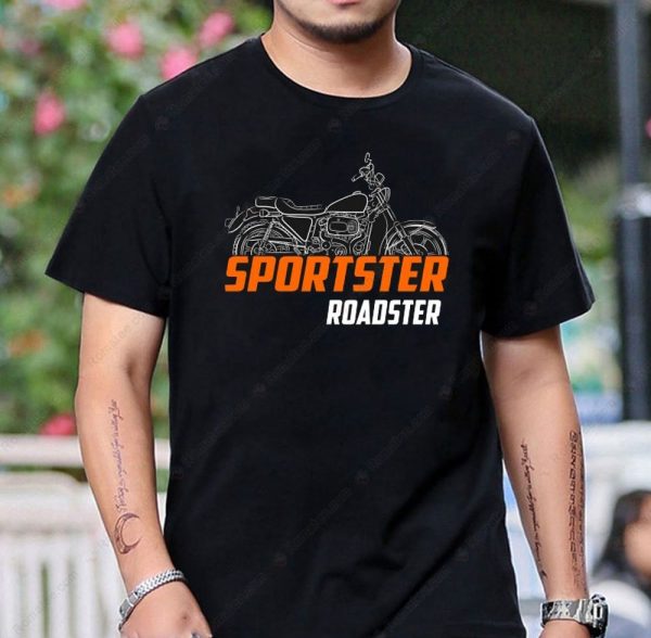 Harley-Davidson Roadster Sportster Vintage Graphic T-Shirt for Motorcycle Enthusiasts