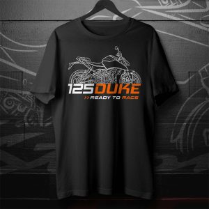 KTM 125 Duke Racing Graphic Tee – Bold Motorcycle Art Design in Black