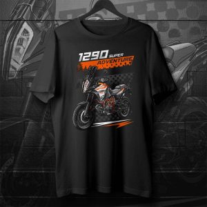 KTM 1290 Super Adventure Graphic Tee with Dynamic Motorcycle Artwork