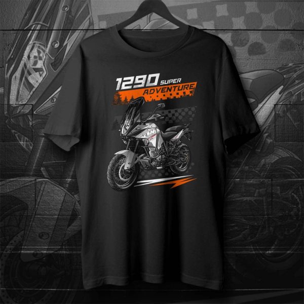 KTM 1290 Super Adventure Motorcycle T-Shirt with Graphic Artwork and Bold Colors