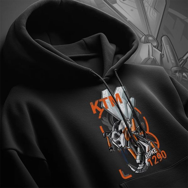 KTM 1290 Super Duke R Wasp Hoodie with Bold Graphic Motorcycle Art Design