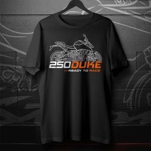 KTM 250 Duke Ready To Race Graphic Tee with Bold Motorcycle Artwork