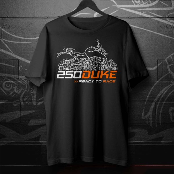 KTM 250 Duke Ready To Race Graphic Tee with Bold Motorcycle Artwork
