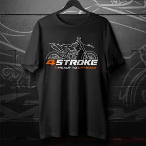 KTM 4 Stroke Offroad Motorcycle Graphic Tee with Bold Design and Iconic Artwork