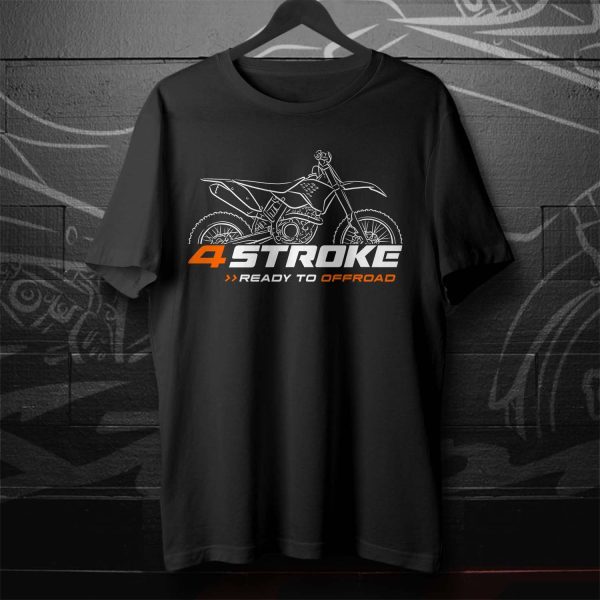 KTM 4 Stroke Offroad Motorcycle Graphic Tee with Bold Design and Iconic Artwork
