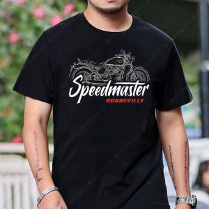 Speedmaster Bonneville Vintage Motorcycle Graphic T-Shirt for Bikers