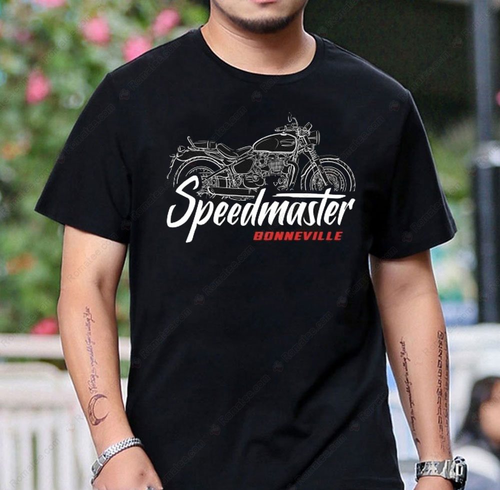 Speedmaster Bonneville Vintage Motorcycle Graphic T-Shirt for Bikers Speedmaster Bonneville Vintage Motorcycle Graphic T-Shirt for Bikers