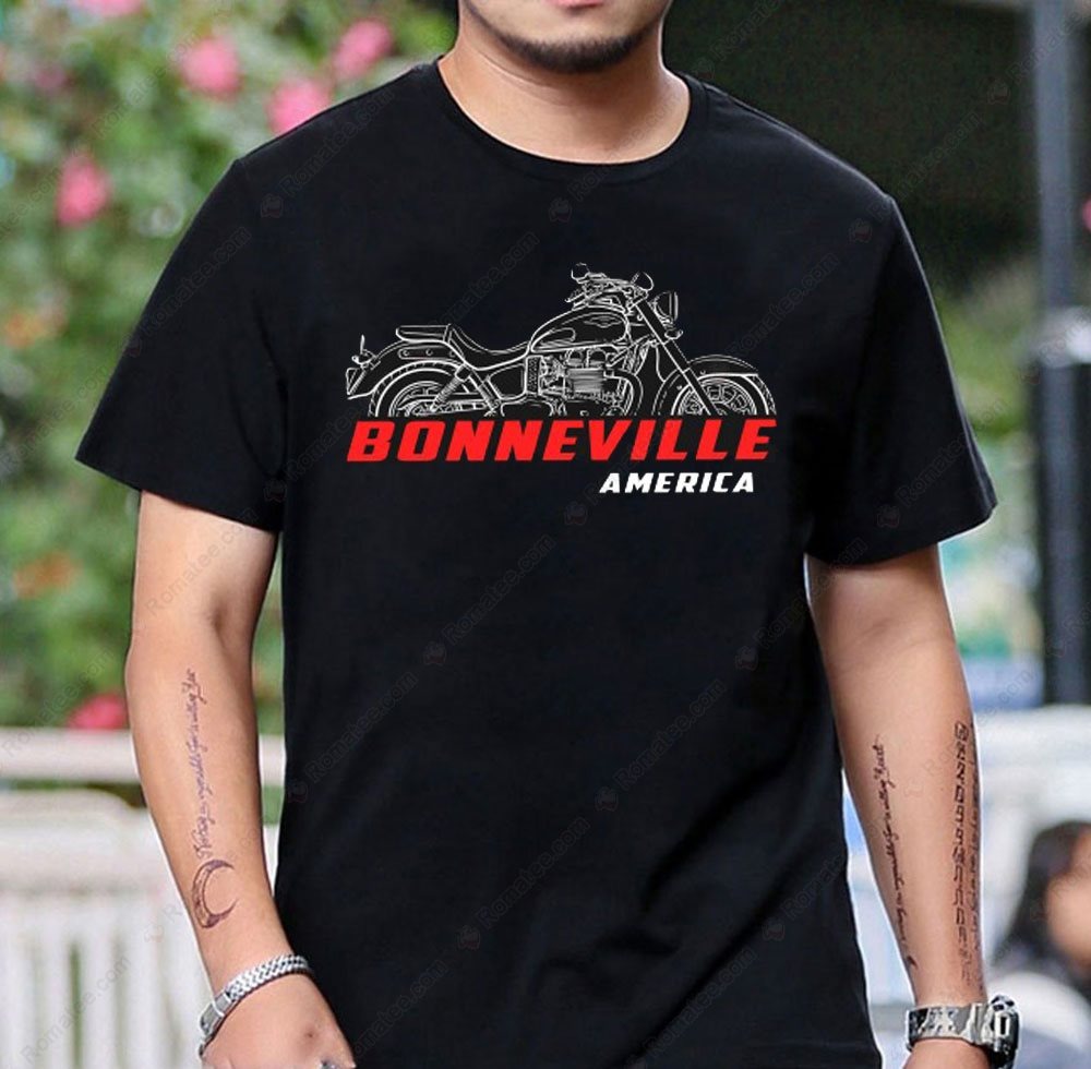 Triumph Bonneville America Motorcycle Graphic Tee Shirt for Riders and Fans Triumph Bonneville America Motorcycle Graphic Tee Shirt for Riders and Fans