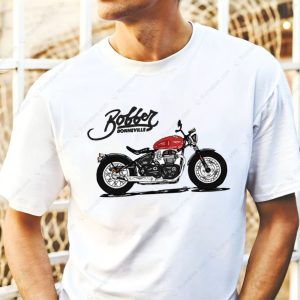 Triumph Bonneville Bobber Vintage Motorcycle Graphic Tee for Biker Enthusiasts