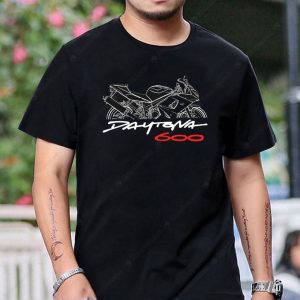 Triumph Daytona 600 Graphic Tee – Motorcycle Art Design Shirt for Bikers