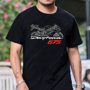Triumph Daytona 675 Motorcycle Graphic Tee Art Design Shirt