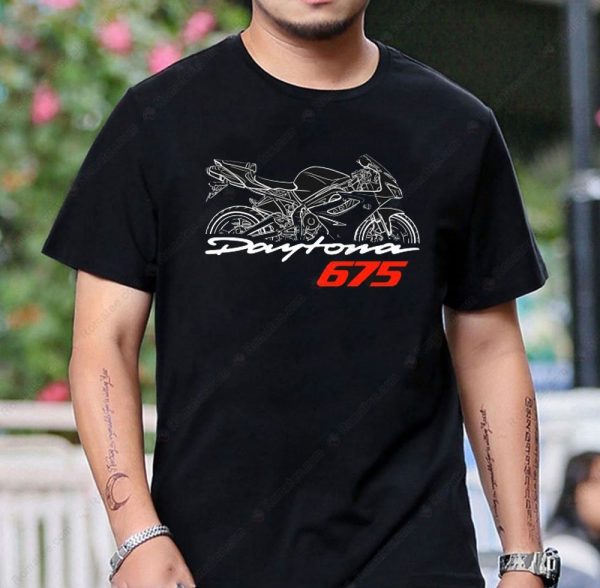 Triumph Daytona 675 Motorcycle Graphic Tee Art Design Shirt