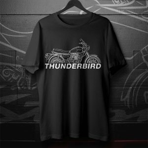 Triumph TR65 Thunderbird Vintage Motorcycle Graphic Tee Shirt for Enthusiasts
