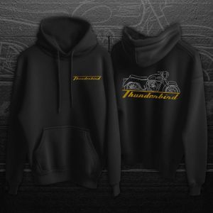 Triumph Thunderbird 1949-1966 Classic Motorcycle Hoodie with Vintage Artwork Design