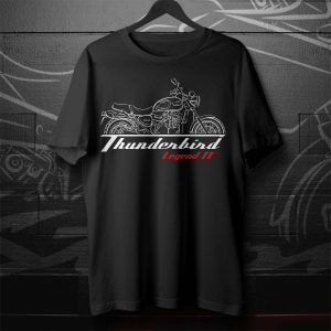 Triumph Thunderbird Legend TT 1998-2001 Vintage Graphic Tee Motorcycle Art Shirt
