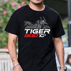 Triumph Tiger 800 XCA Graphic Tee – Bold Motorcycle Art Design, Adventure Theme Shirt