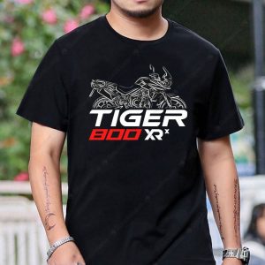 Triumph Tiger 800 XRX Graphic Tee – Motorcycle Art Design Shirt for Riders