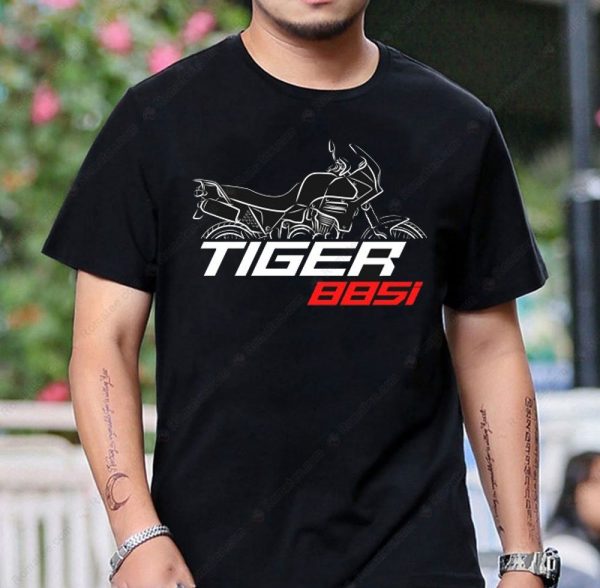 Triumph Tiger 885i Motorcycle Graphic Tee – Bold Vintage Art Design Shirt