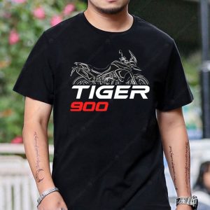 Triumph Tiger 900 Graphic Tee with Bold Motorcycle Art and Eye-Catching Design
