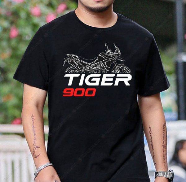 Triumph Tiger 900 Graphic Tee with Bold Motorcycle Art and Eye-Catching Design