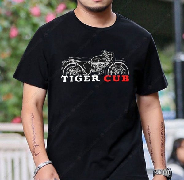Triumph Tiger Cub T20 Vintage Motorcycle Graphic Tee for Enthusiasts
