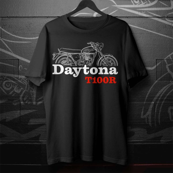 Triumph Tiger Daytona T100R Vintage Motorcycle Graphic Tee Shirt 1967-1974
