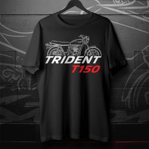 Triumph Trident T150 Vintage Motorcycle Graphic Tee Shirt Design Art