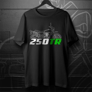 Kawasaki 250TR Motorcycle Graphic Tee – Vintage Bike Art Design, Retro Motorcycle Shirt